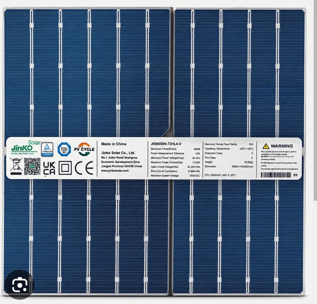 Jinko panel 620W thumbnail 4