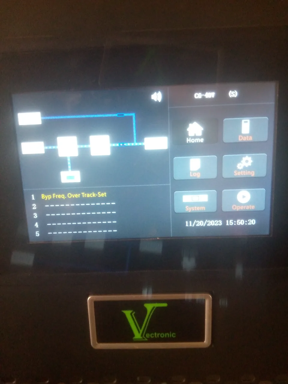 Ups screen