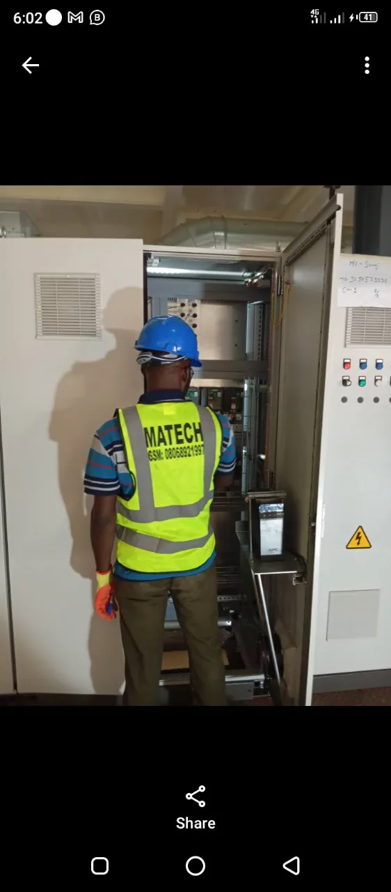 Inspecting plc panel